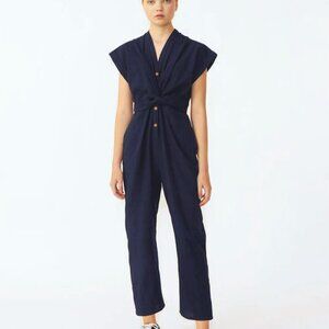 Marin jumpsuit in Japanese dark indigo